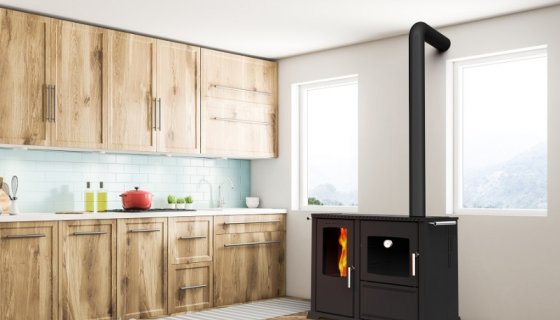 STOVE PELLET AND WOOD STOVE-SAFIR 10 KW (STOVE)