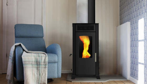 STOVE PELLET AND WOOD STOVE-ECO 8 KW